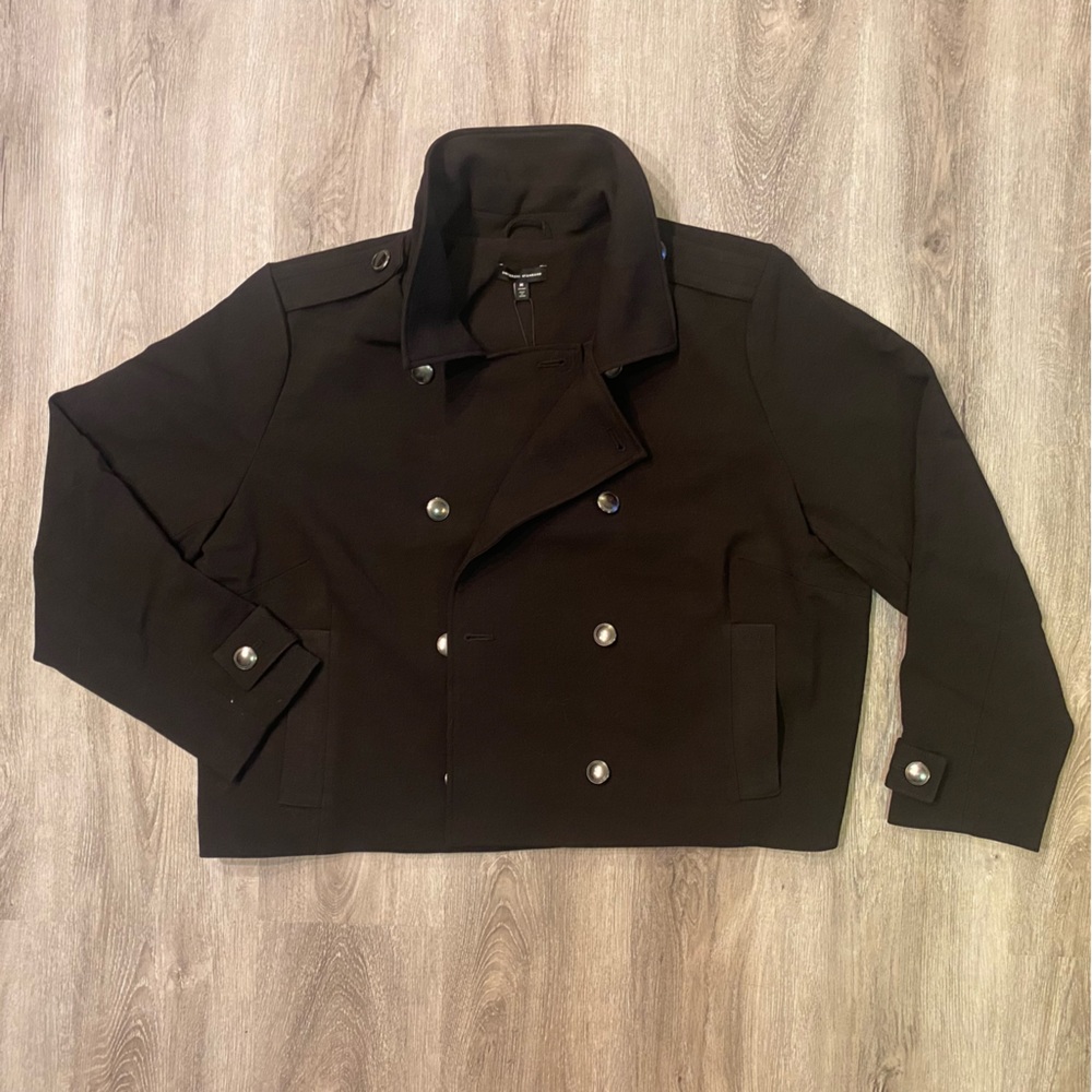 Universal Standard Double Breasted Military Jacket with Epaulet